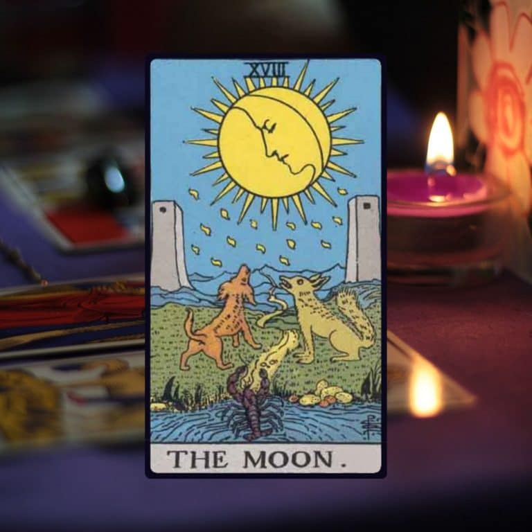 Lá bài tarot The Moon - Số 18