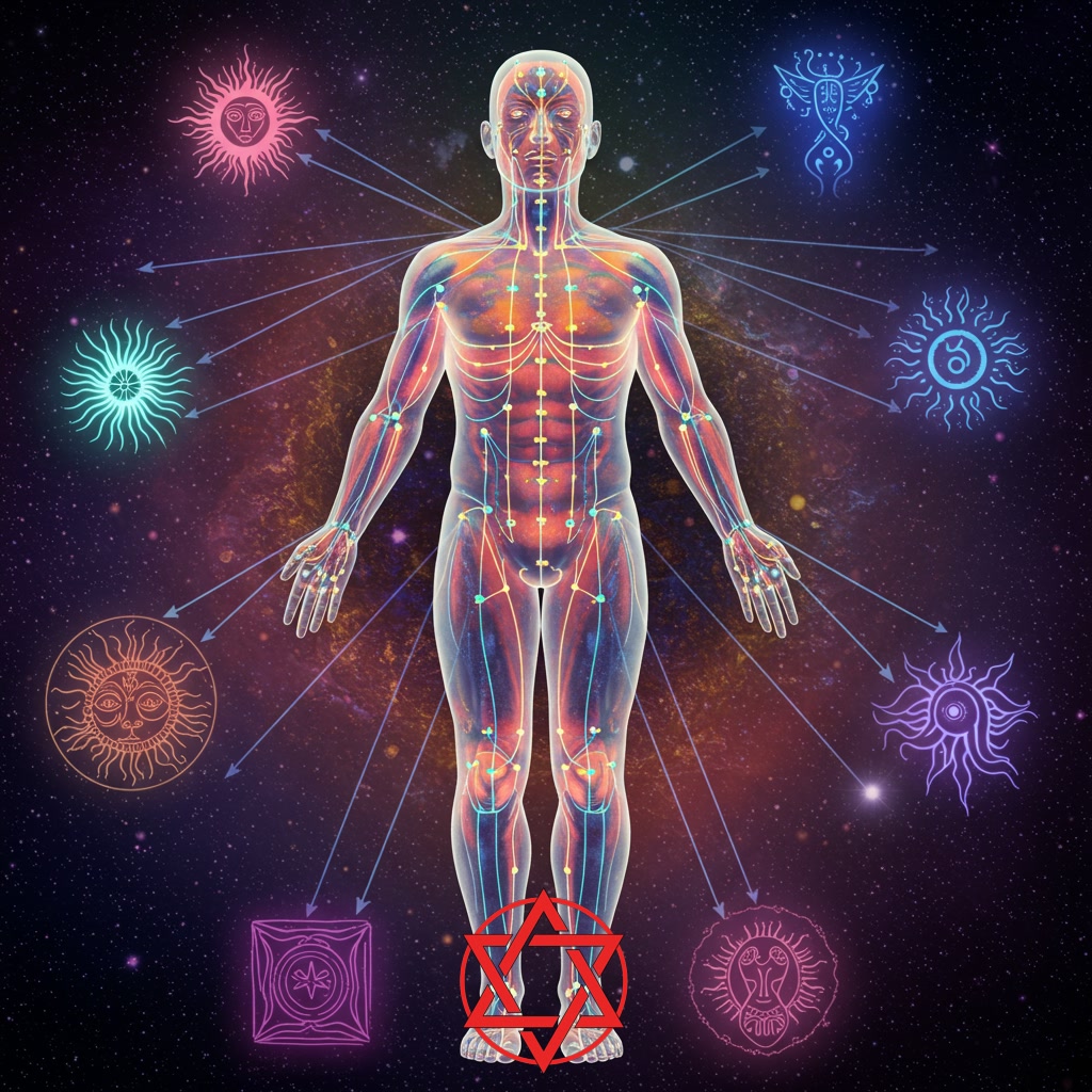 Mapping Tarot Archetypes and Energies to Meridians