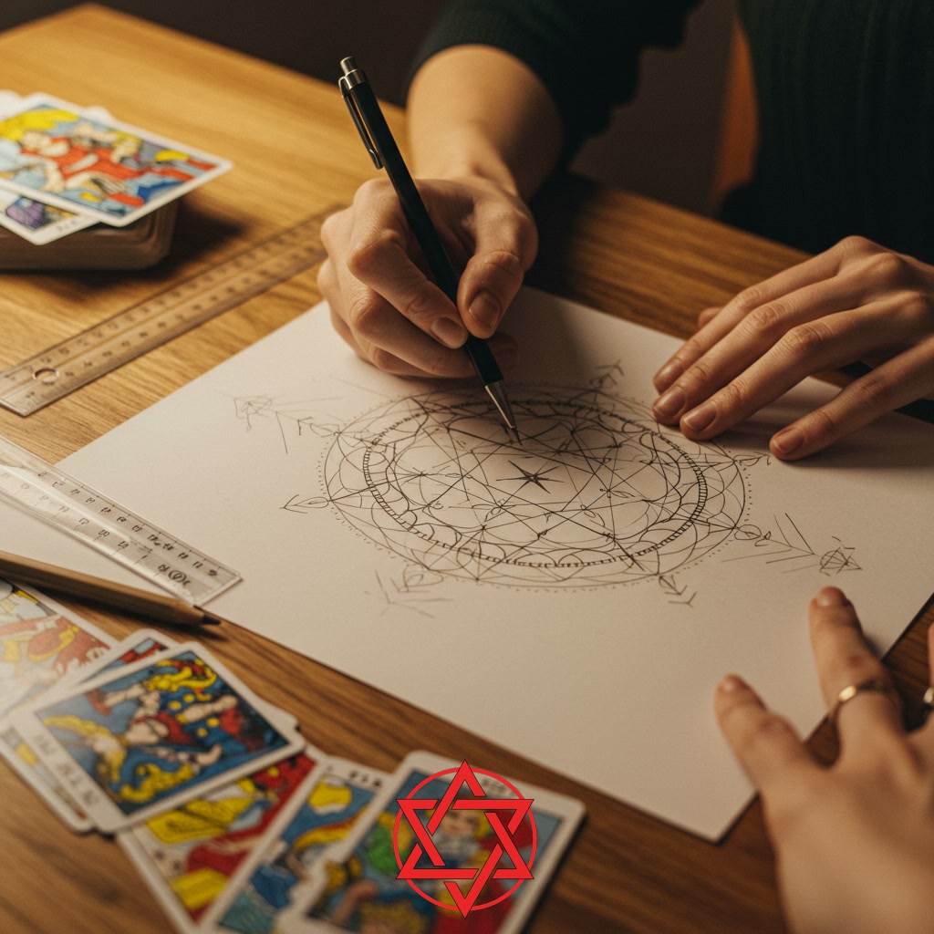 The Crafting Process: Designing and Drawing Your Tarot Mandala