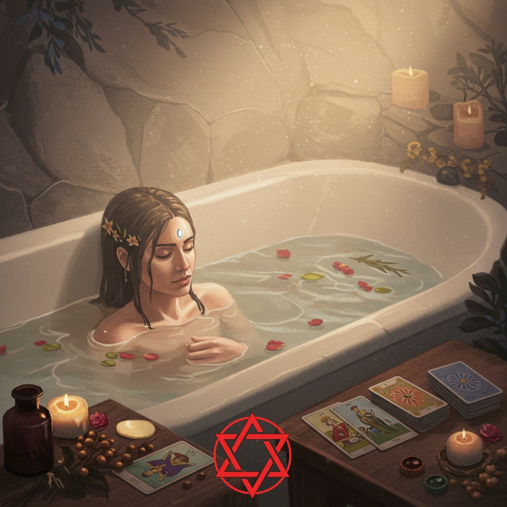 The Integrated Ritual: Combining Tarot and Bathing for Release