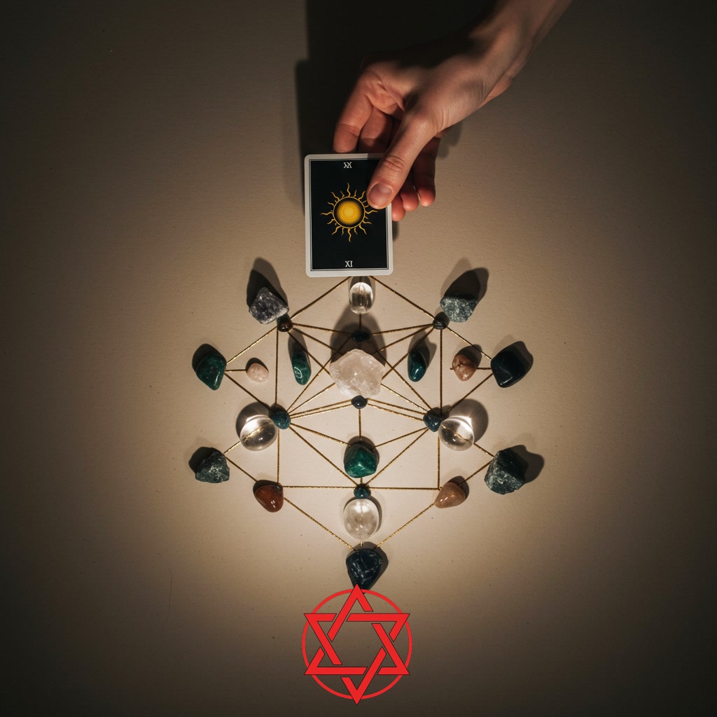 Understanding the Foundations: Tarot's Role in Intention Setting and Crystal Grid Principles